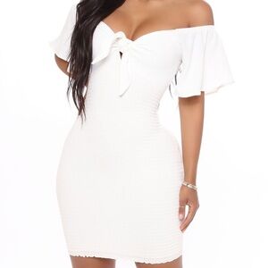 Elegant White Bodycon Dress